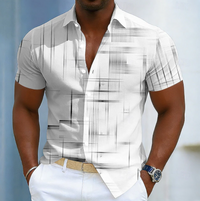 Men's Slim Fit Striped Long-Sleeve Shirt