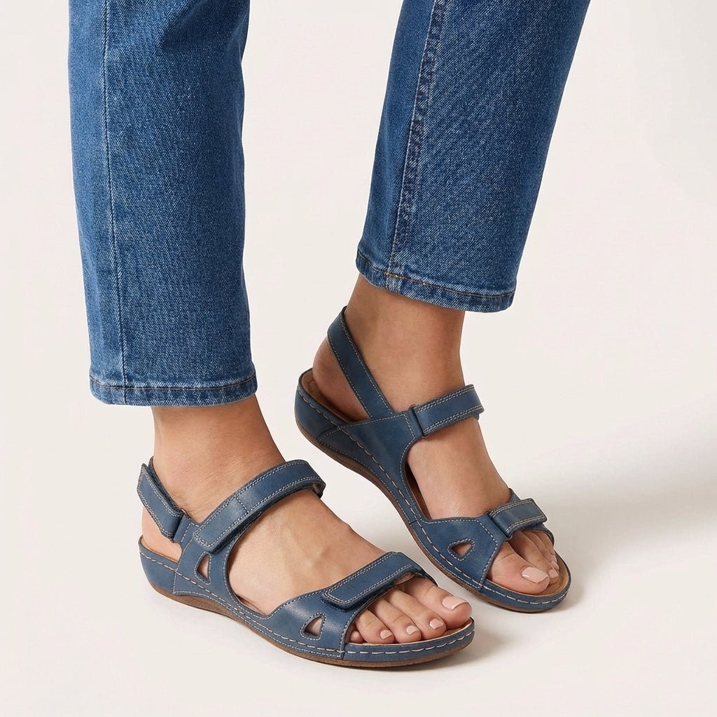 Sandals For Women Open Toe Adjustable Straps 0