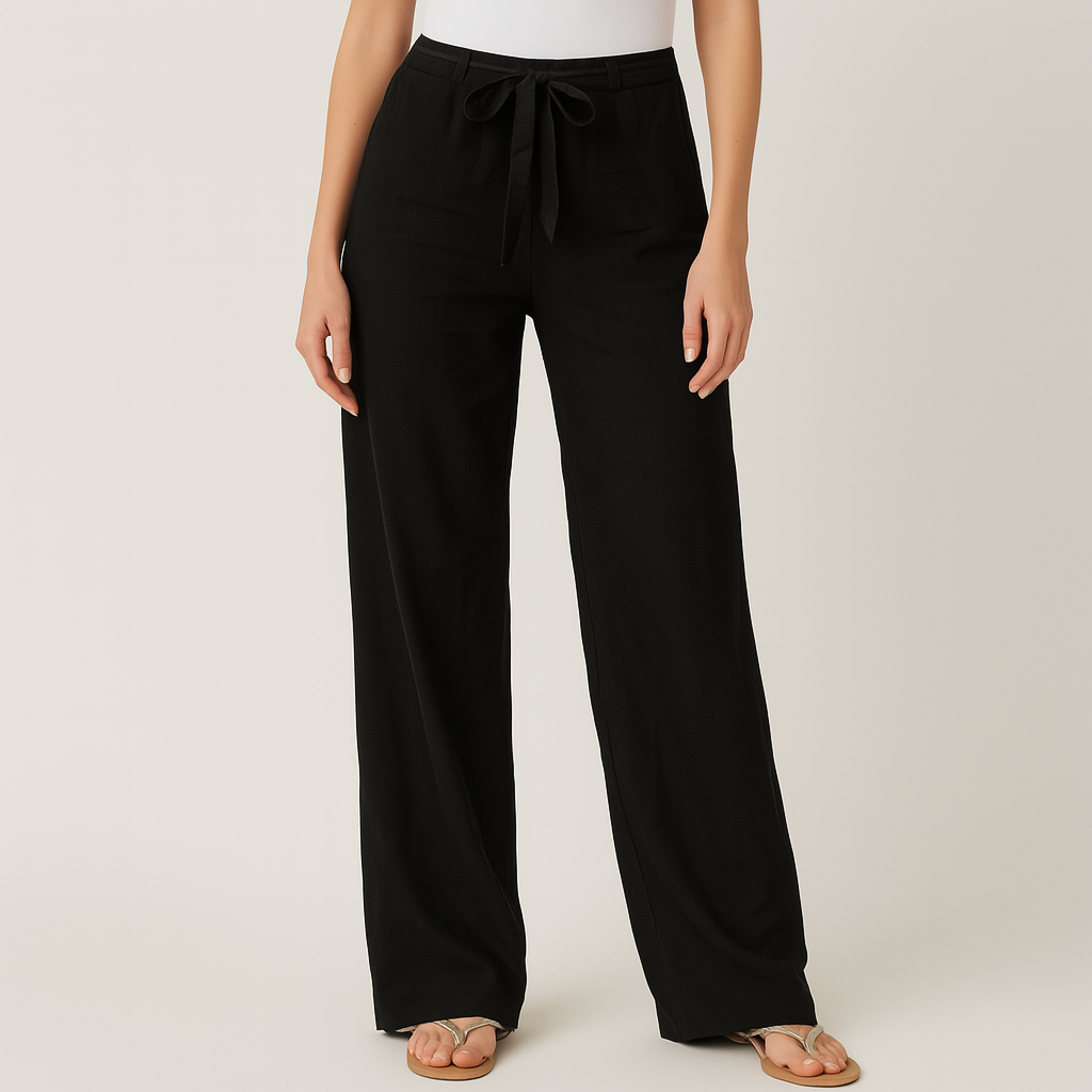 Men's linen drawstring trousers for summer
