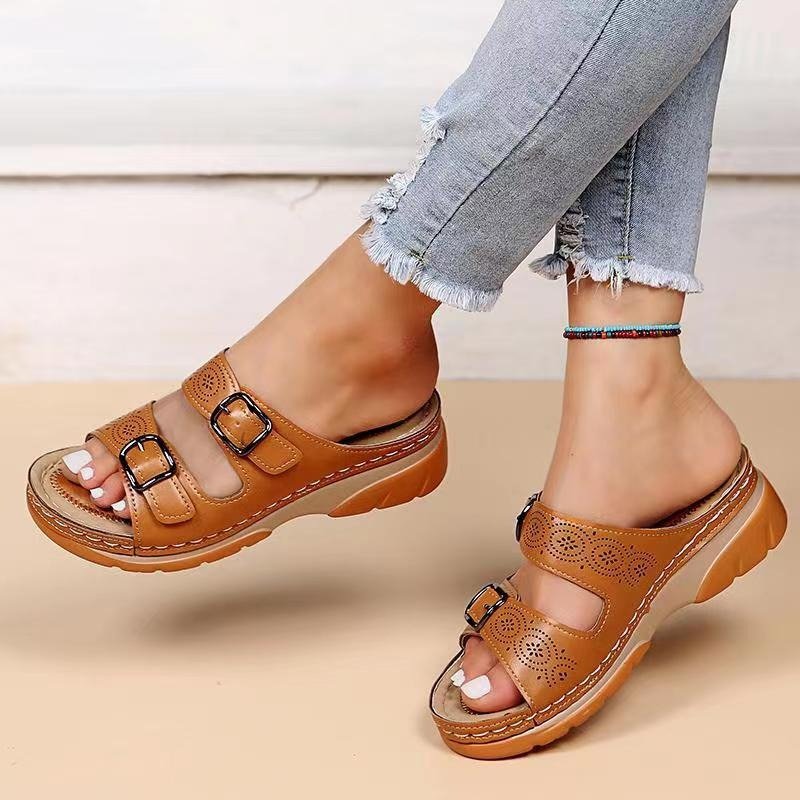 Slide Sandals Open Toe Comfort Fit Womens 0