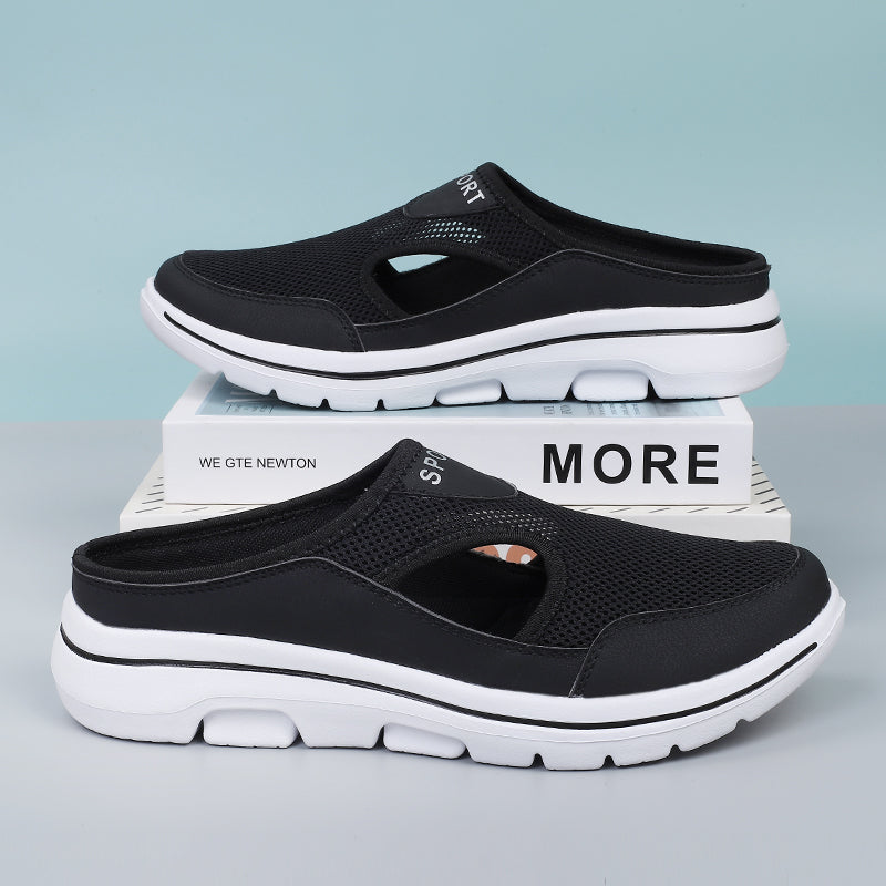 Slippers With Breathable Upper And Adjustable Arch 0