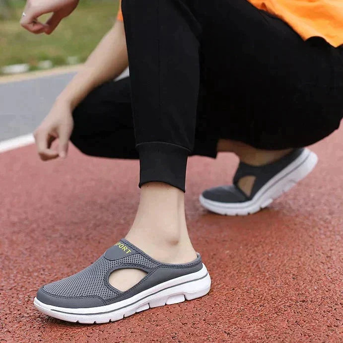 Slippers With Breathable Upper And Adjustable Arch 1
