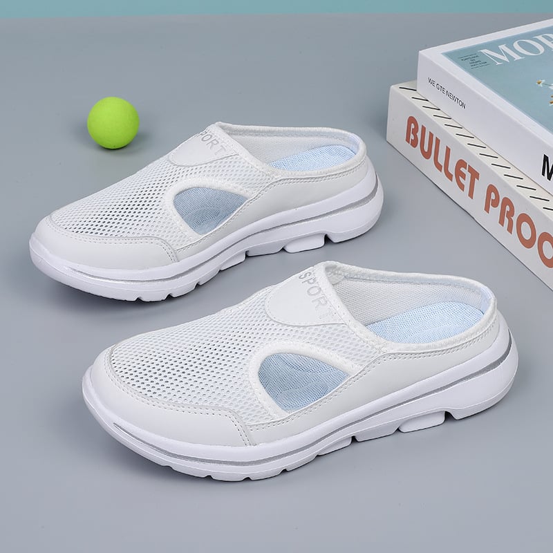 Slippers With Breathable Upper And Adjustable Arch 4
