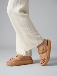 Women's EVA Double-Buckle Footbed Sandals