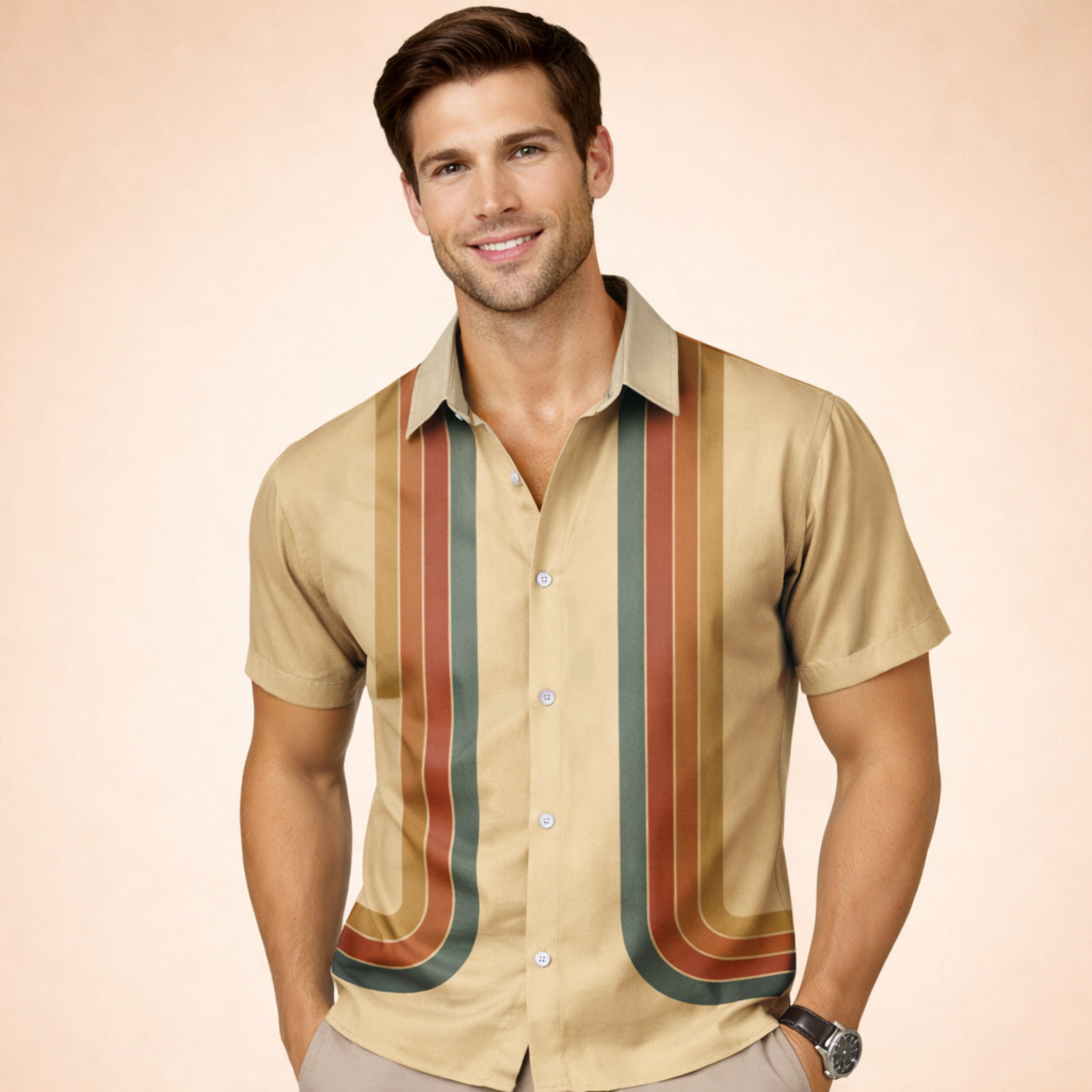 Timeless Men's Shirt With Vintage Relaxed Fit 5