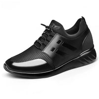 Men's Vegan Leather Trainers with Cushioned Sole