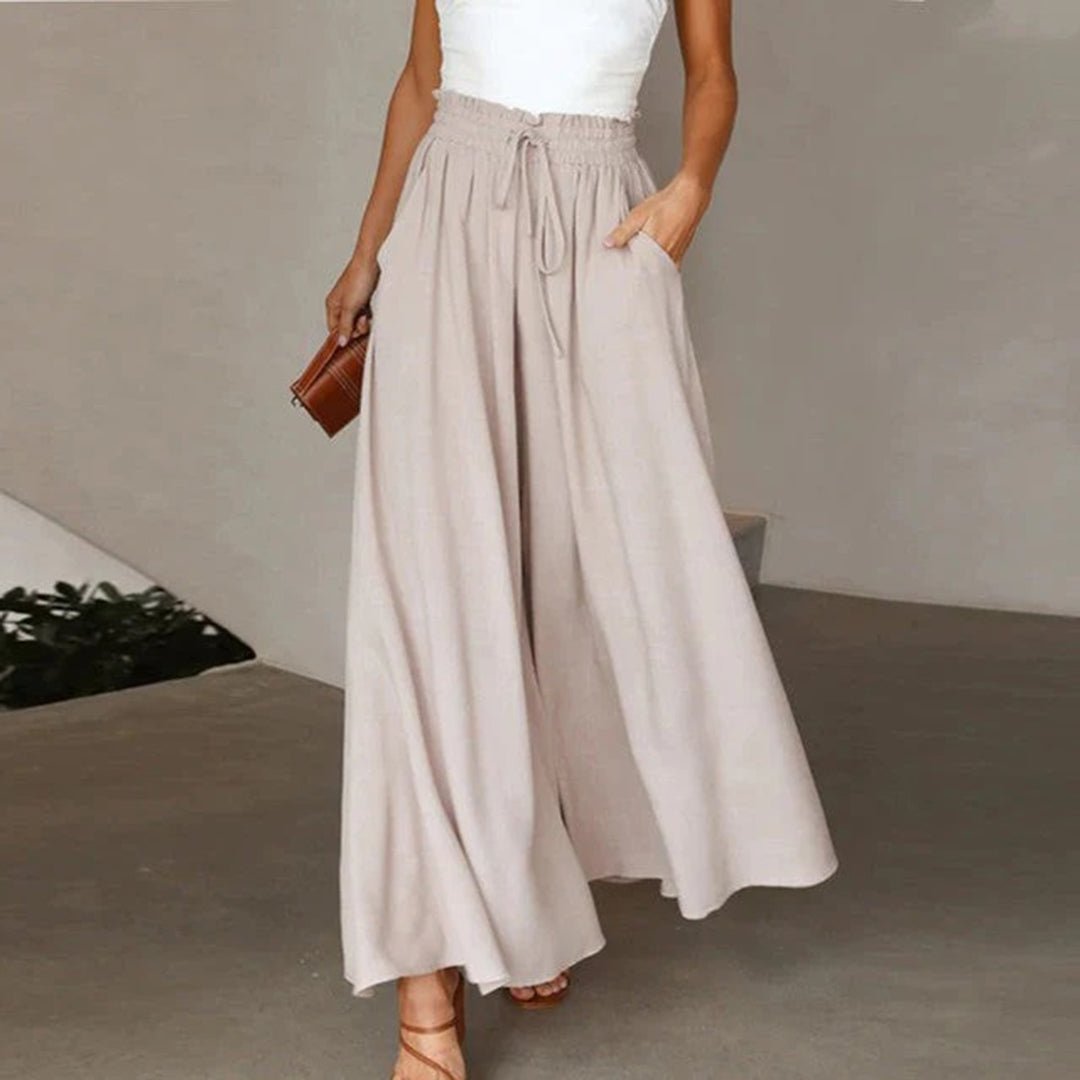 Wide Leg Trousers Women High Waist Flowy Fit 4