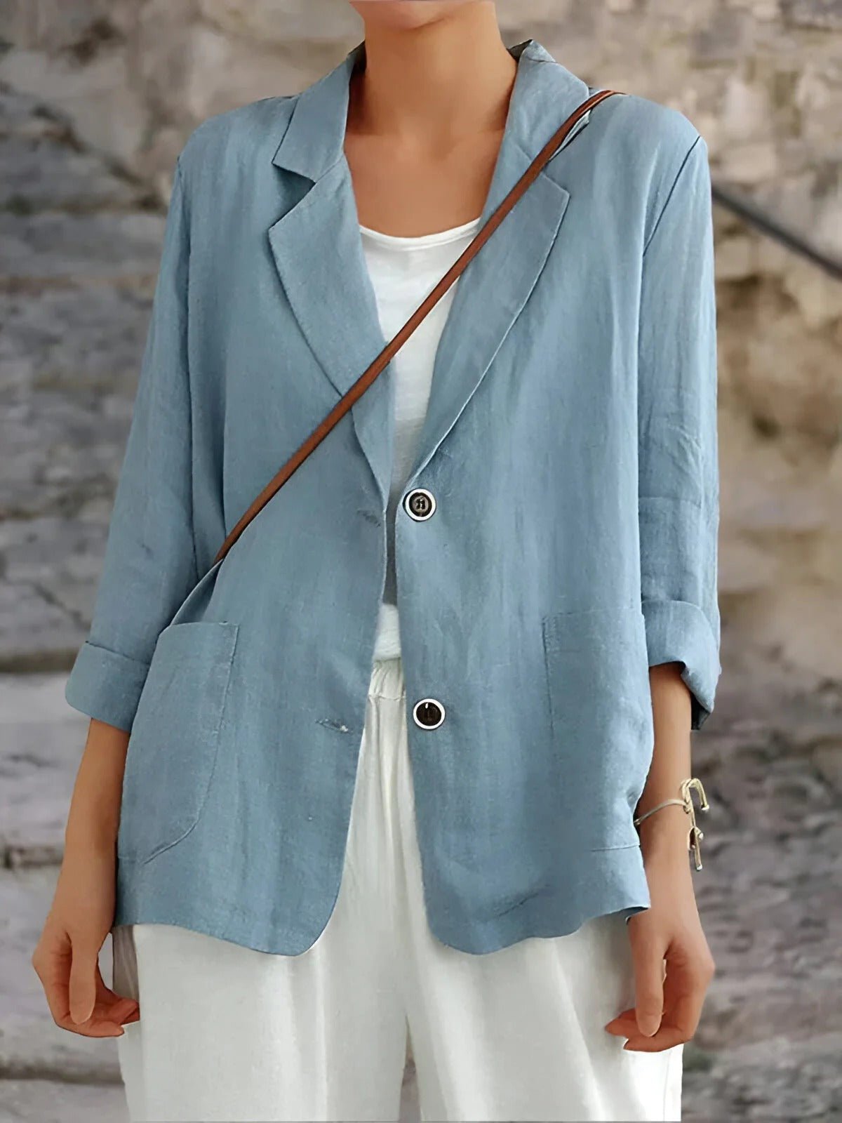 Women's Blazer Lightweight Tailored Relaxed Fit 2