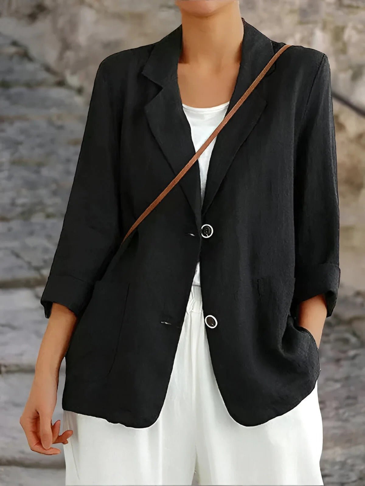 Women's Blazer Lightweight Tailored Relaxed Fit 3