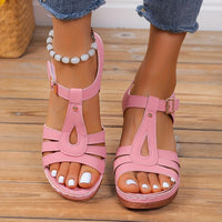 Women's Sandals Vintage Block Heel Design