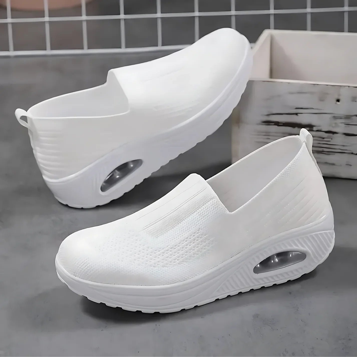 Women's Sneakers Slip-On Wedge Casual Style 5