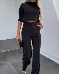 Trendy Set Cropped Top High Waist