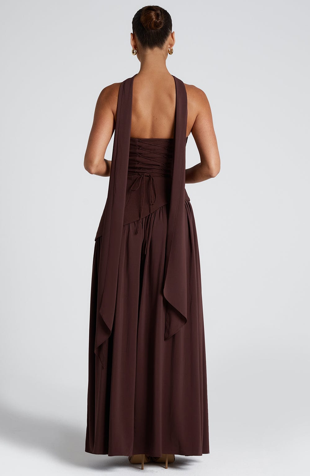 Vogain Maxi Dresses Women’s Dress Maxi Dress Strapless High Slit Chiffon Summer Fit